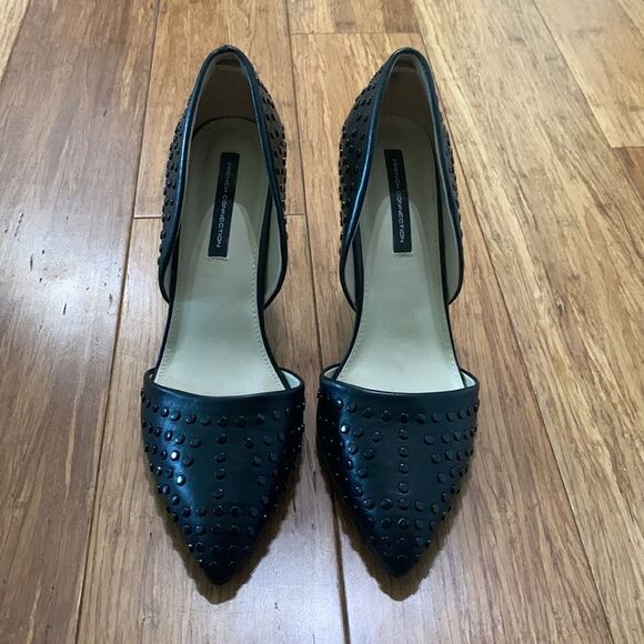 French Connection ‘Forever’ Black Studded Pumps – Size 10 - Picture 15 of 15